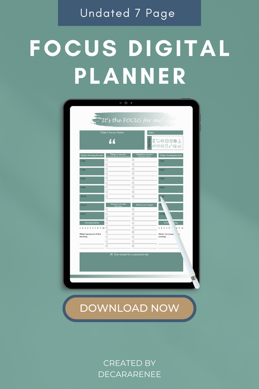 Daily Focus Digital Planner