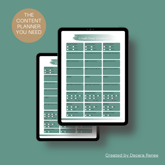 Crush Your Content Digital Planner
